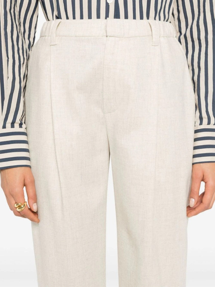 Brunello Cucinelli Tailored High-Waisted Trousers With Straight Leg