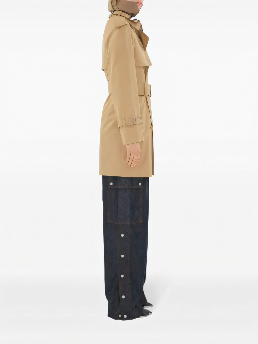 Burberry Double-Breasted Cotton Trench Coat