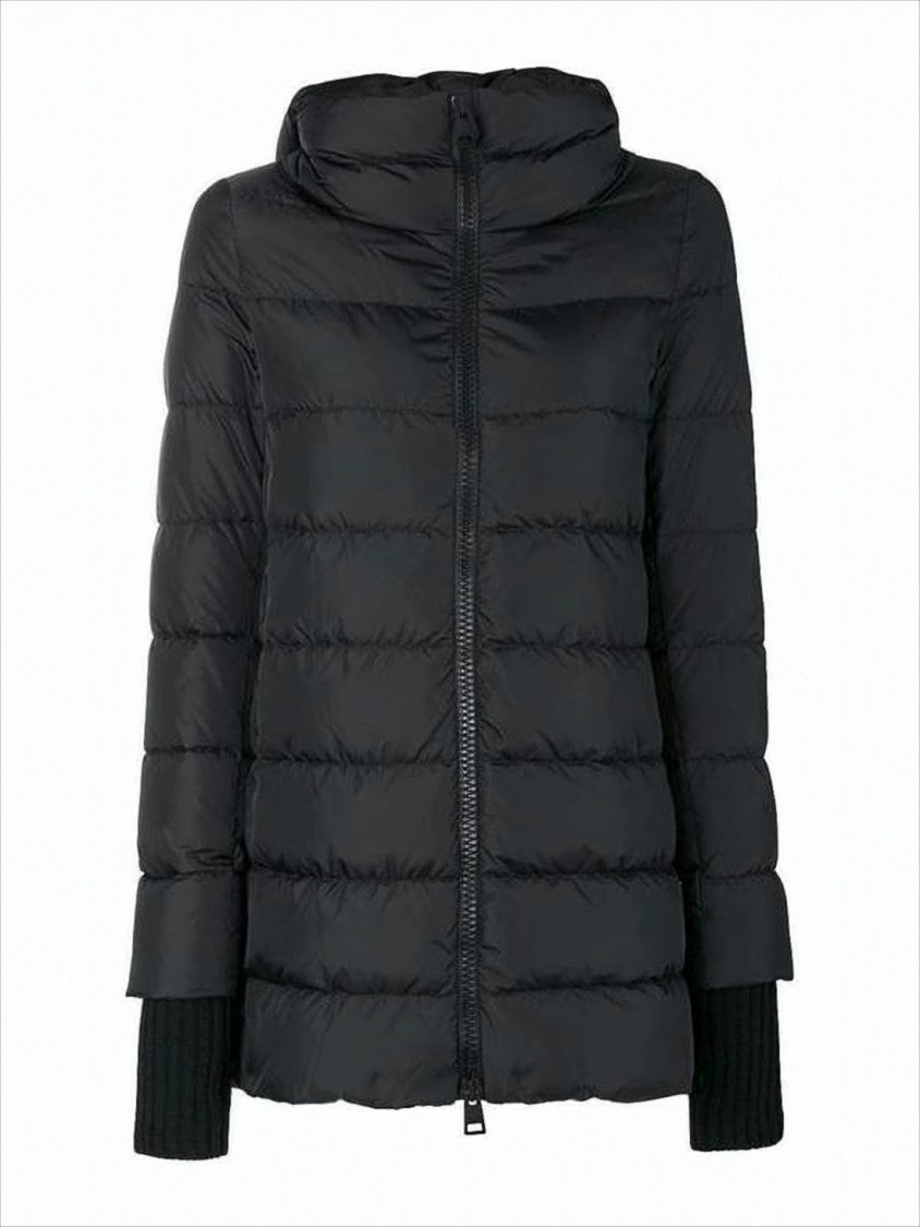 Herno Quilted Padded Jacket With High Collar And Hood