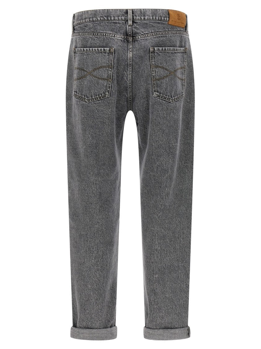 Brunello Cucinelli Greyscale' Denim Jeans