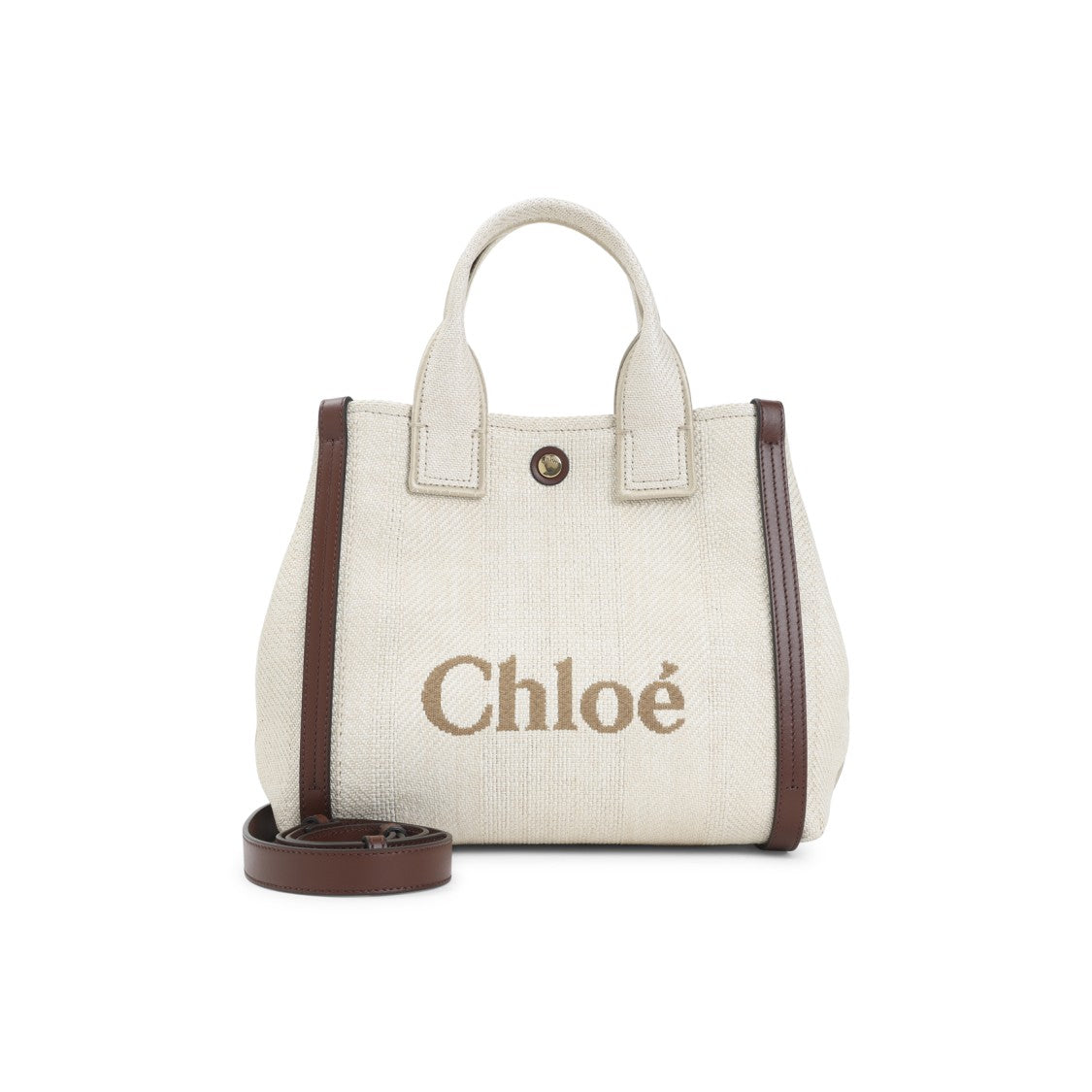Chloé Hot Sand White Cotton Carry Shoulder Bag