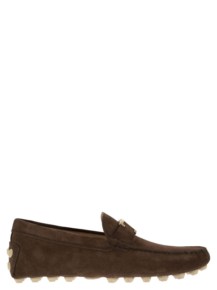 Tod's Rubber Bubble T In Suede Leather