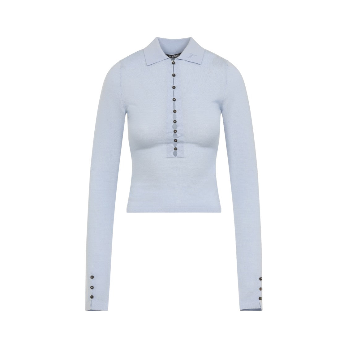 Jacquemus Fitted Long-Sleeve Button-Up Top