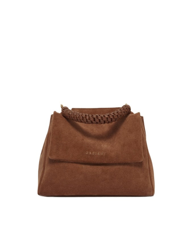 Orciani Terra Di Siena Nubuck Leather Handbag