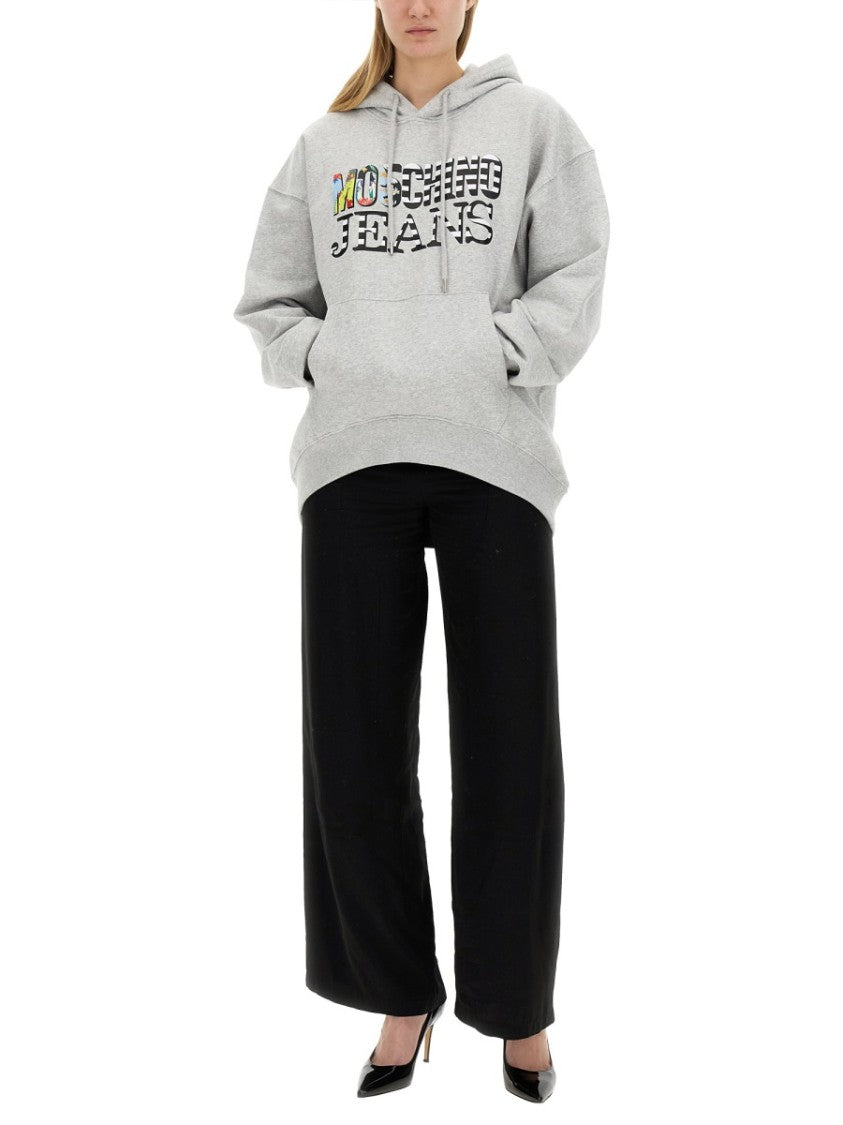 Moschino Oversized Grey Sweatshirt
