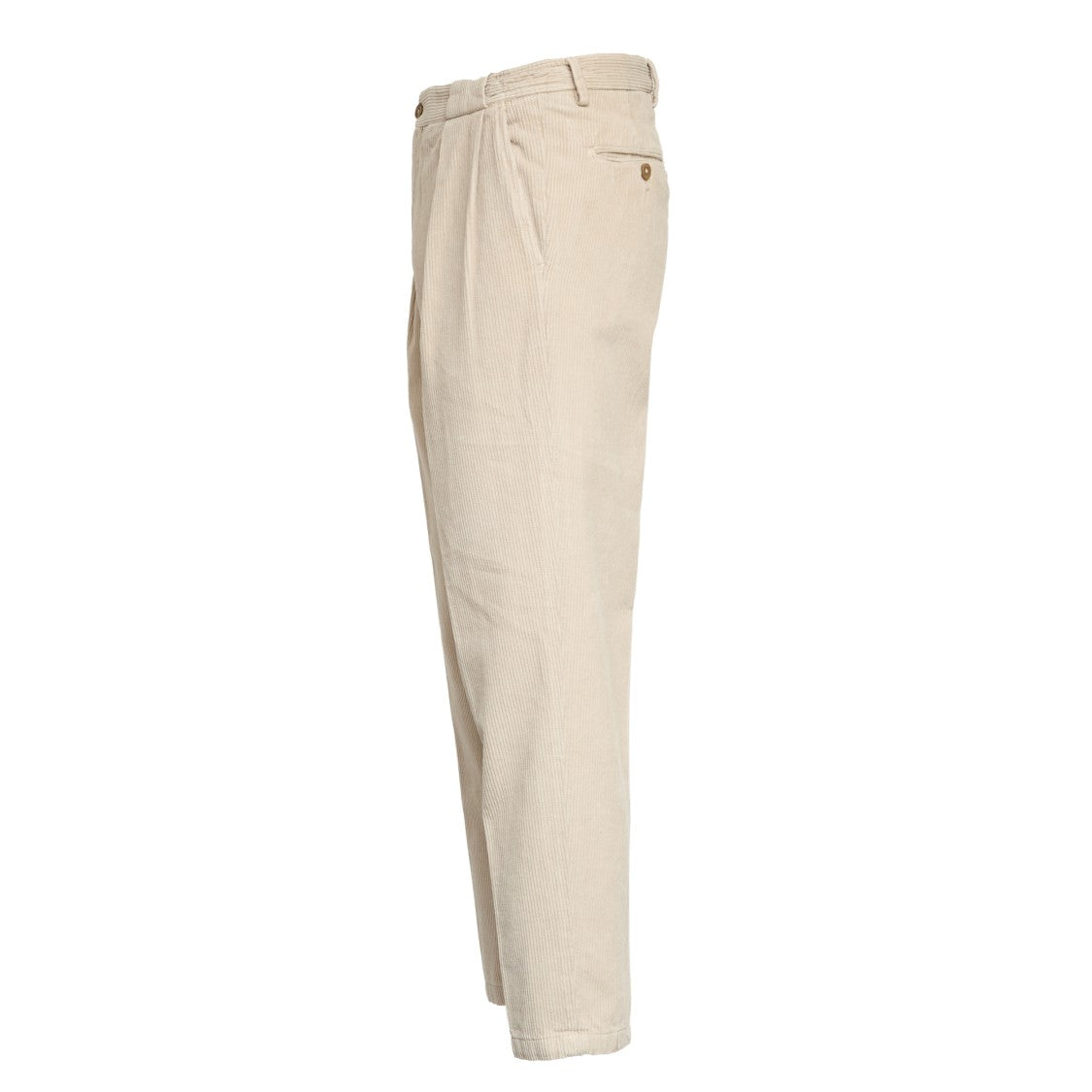 Briglia 1949 Velvet Wide-Leg Pants With Double Pleats