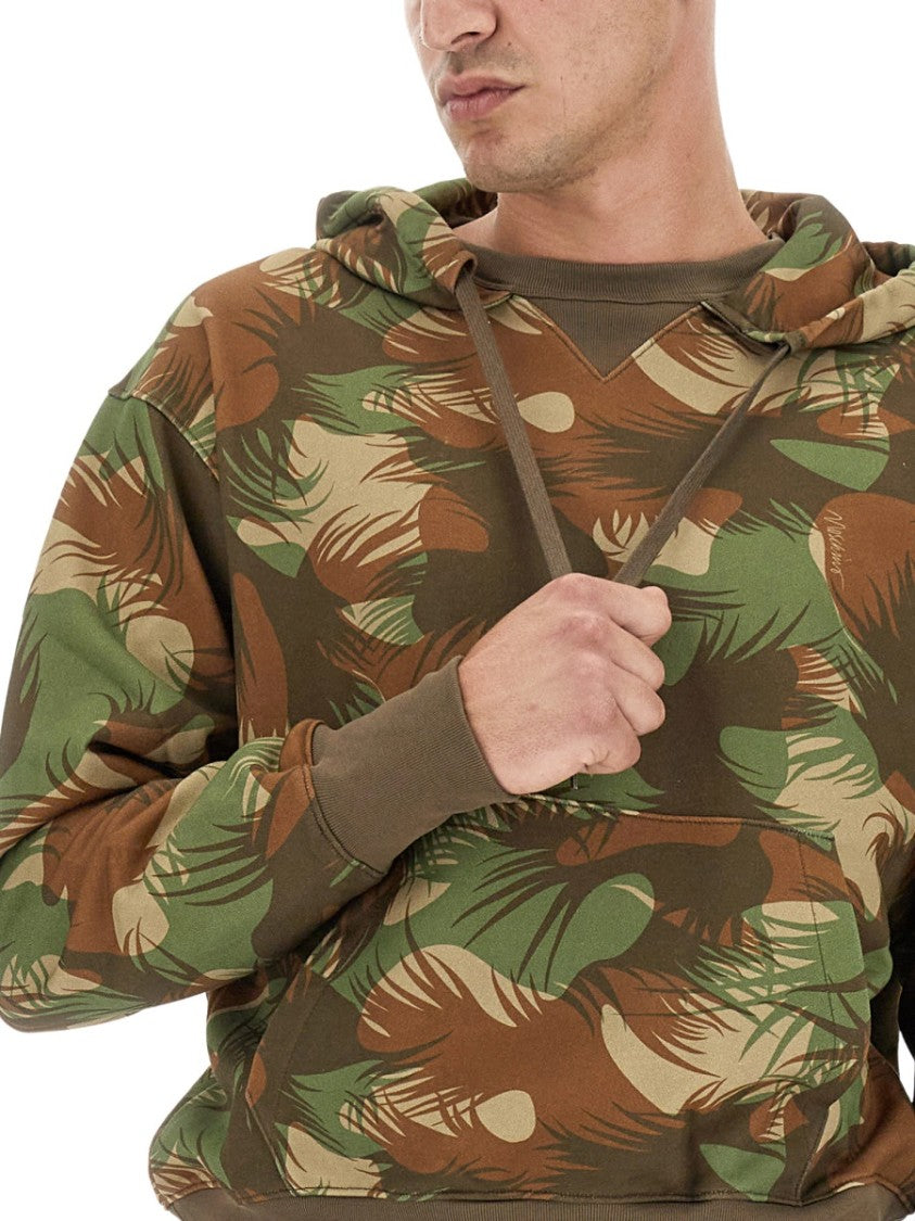 Moschino Relaxed Fit Camouflage Sweatshirt