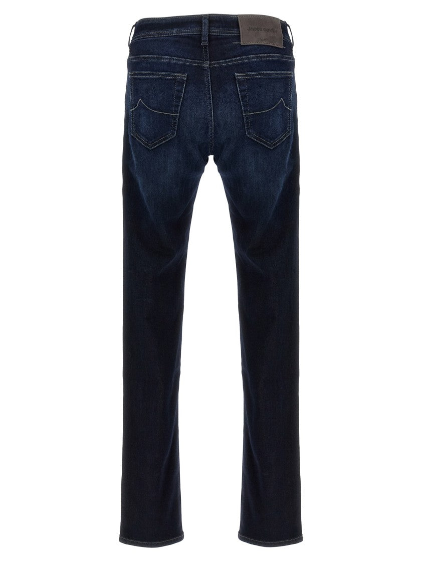 Jacob Cohen Low Waist Slim Leg Denim Jeans