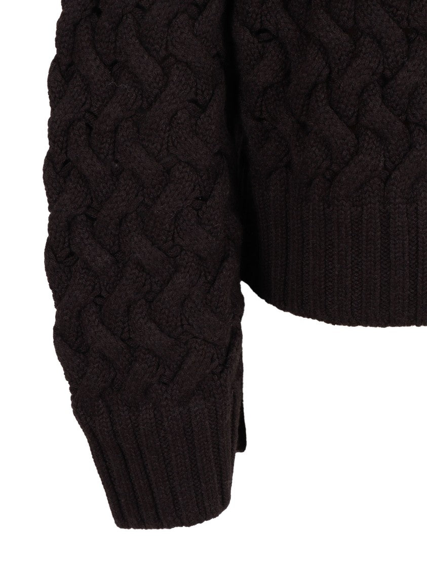 P.A.R.O.S.H. Finely Knit Wool Sweater With Classic Crew Neckline