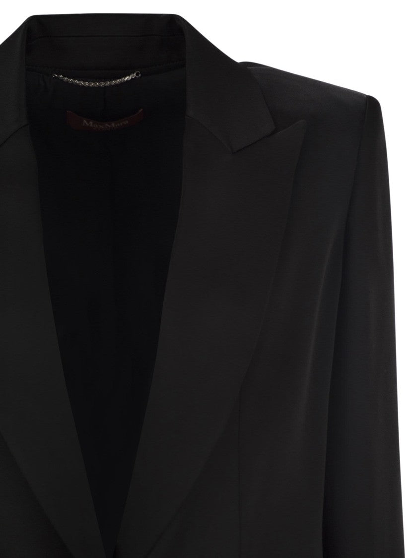 Max Mara Galazia - Single-Breasted Blazer In Envers Satin