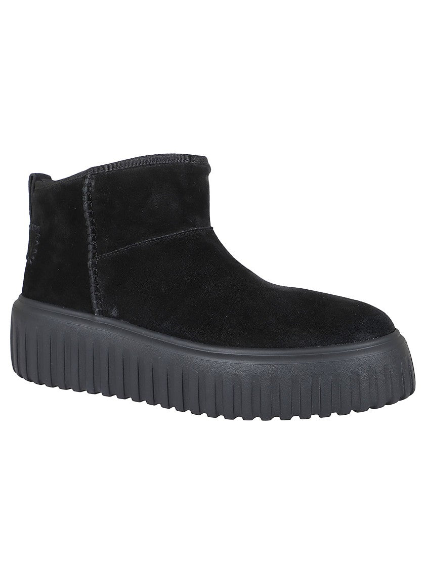 Hogan Stripes Ankle Boots