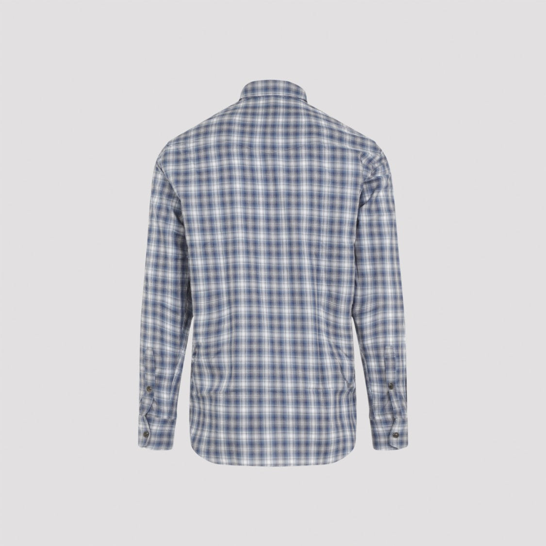 Brioni Blue Cotton Shirt