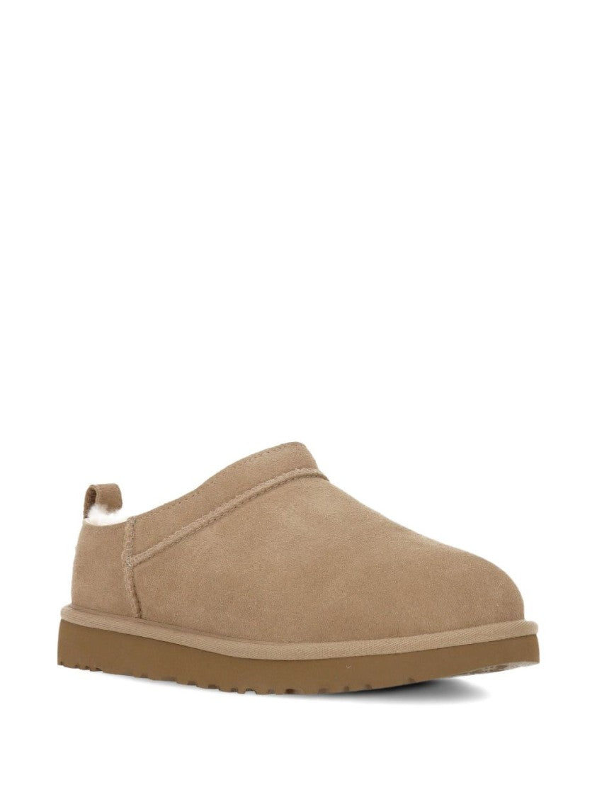 Ugg Beige Slip-On Boots With Sheepskin Lining
