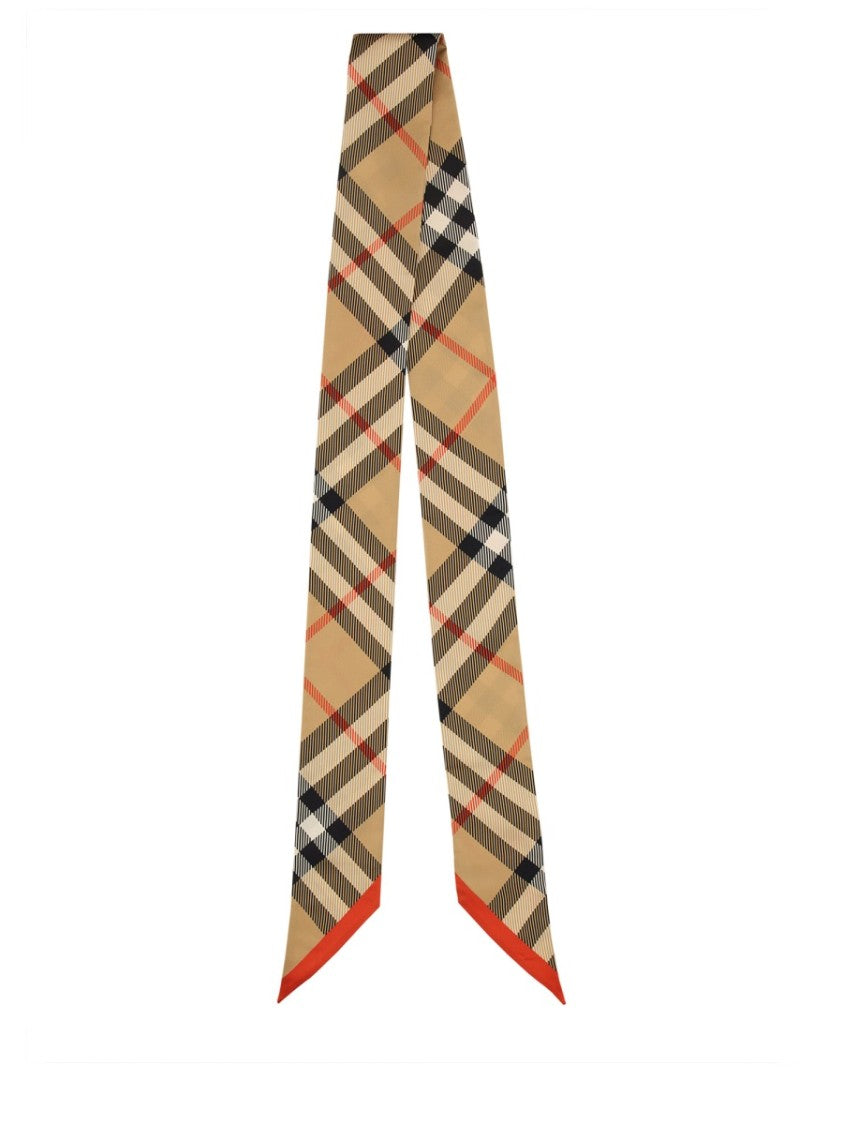 Burberry Classic Check Pattern Silk Scarf