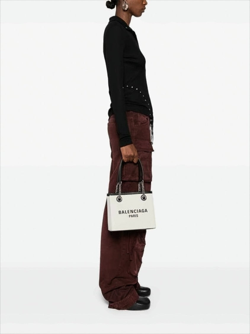 Balenciaga Rectangular Canvas Shoulder Bag