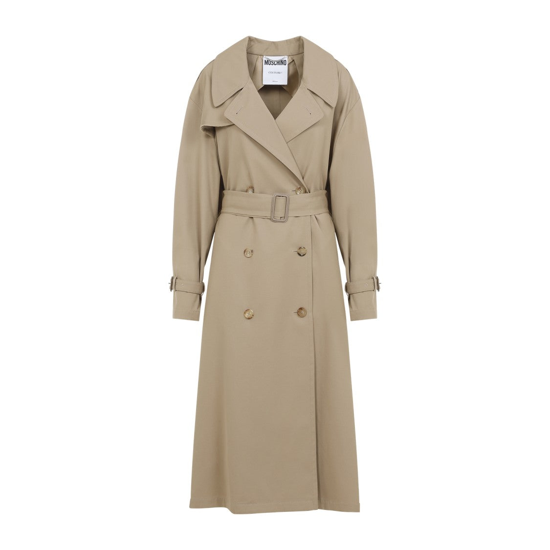 Moschino Coat In Beige And Neutral Tones