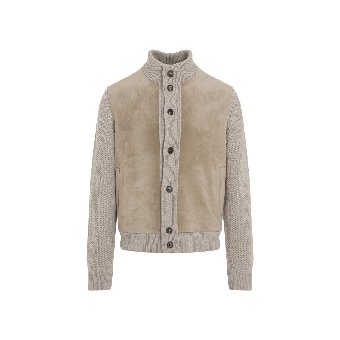 Zegna Suede Leather And Cashmere Jacket