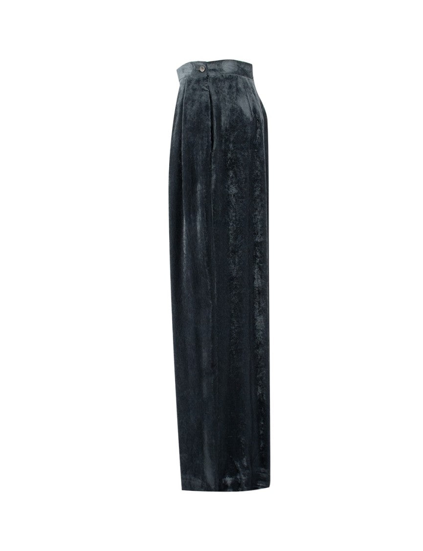 Fabiana Filippi Crushed Velvet Trousers