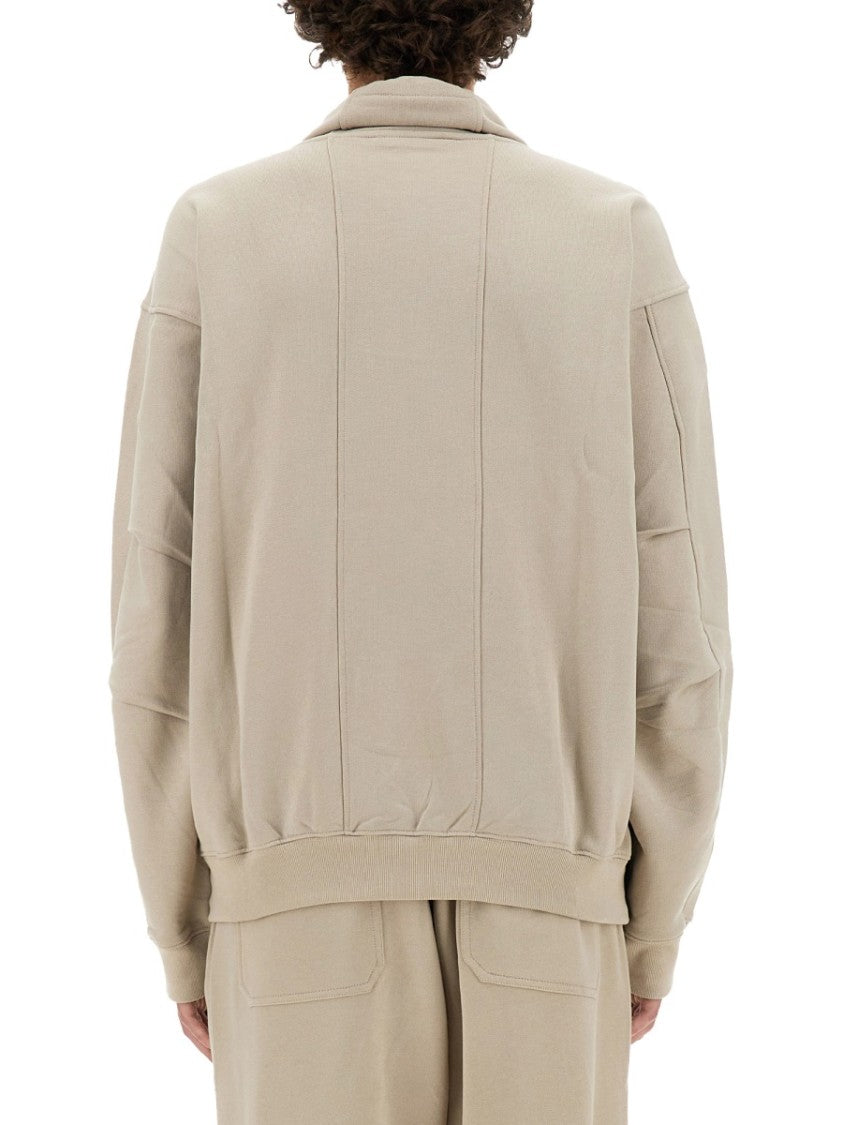 Helmut Lang Half-Zip Sweatshirt With High Collar