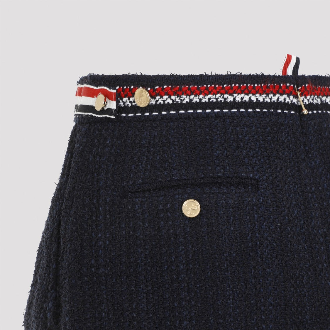 Thom Browne Thigh Length Side Tab Skirt