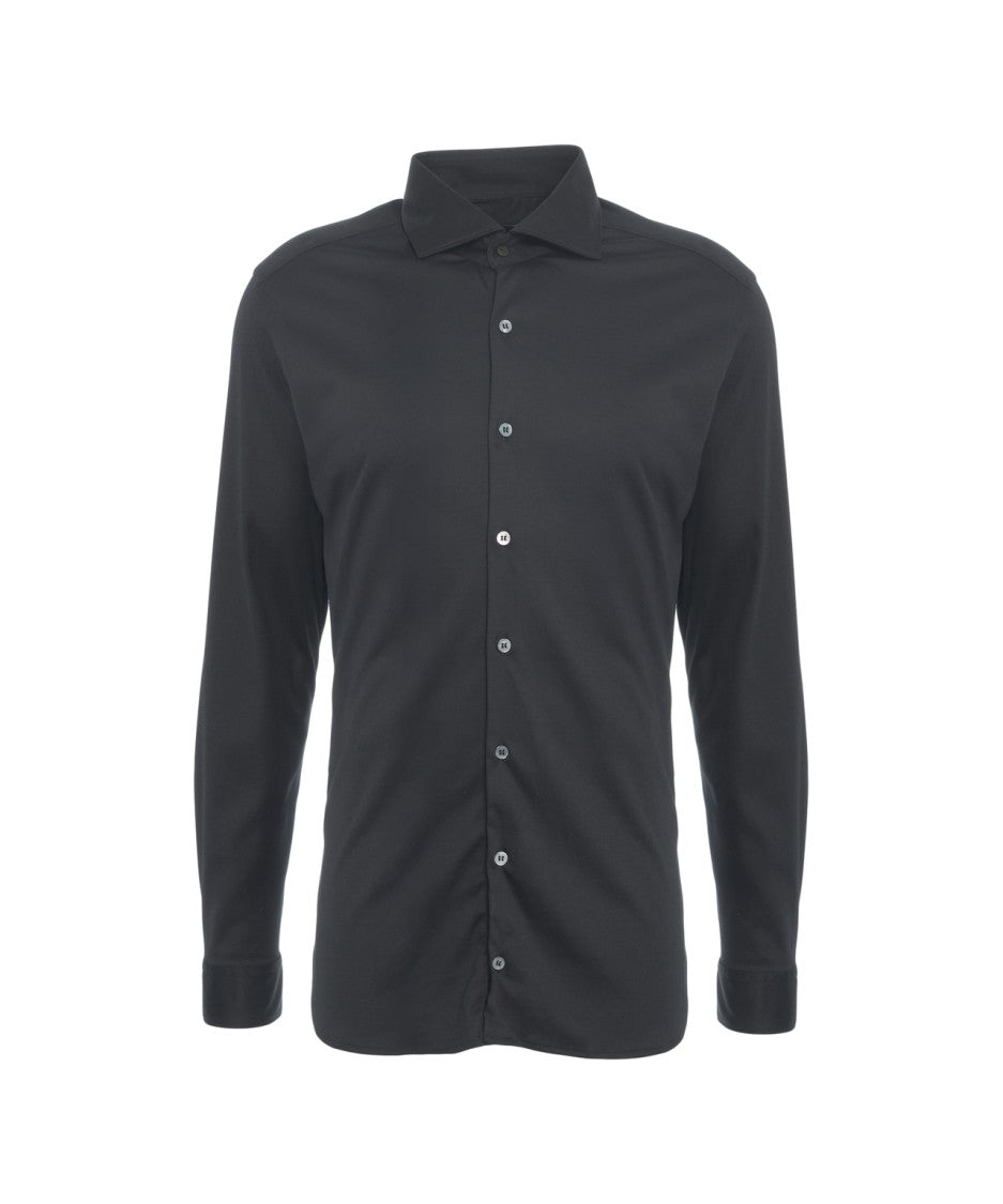 Guglieminotti Timeless Cotton Shirt With Kent Collar And Buttoned Cuffs