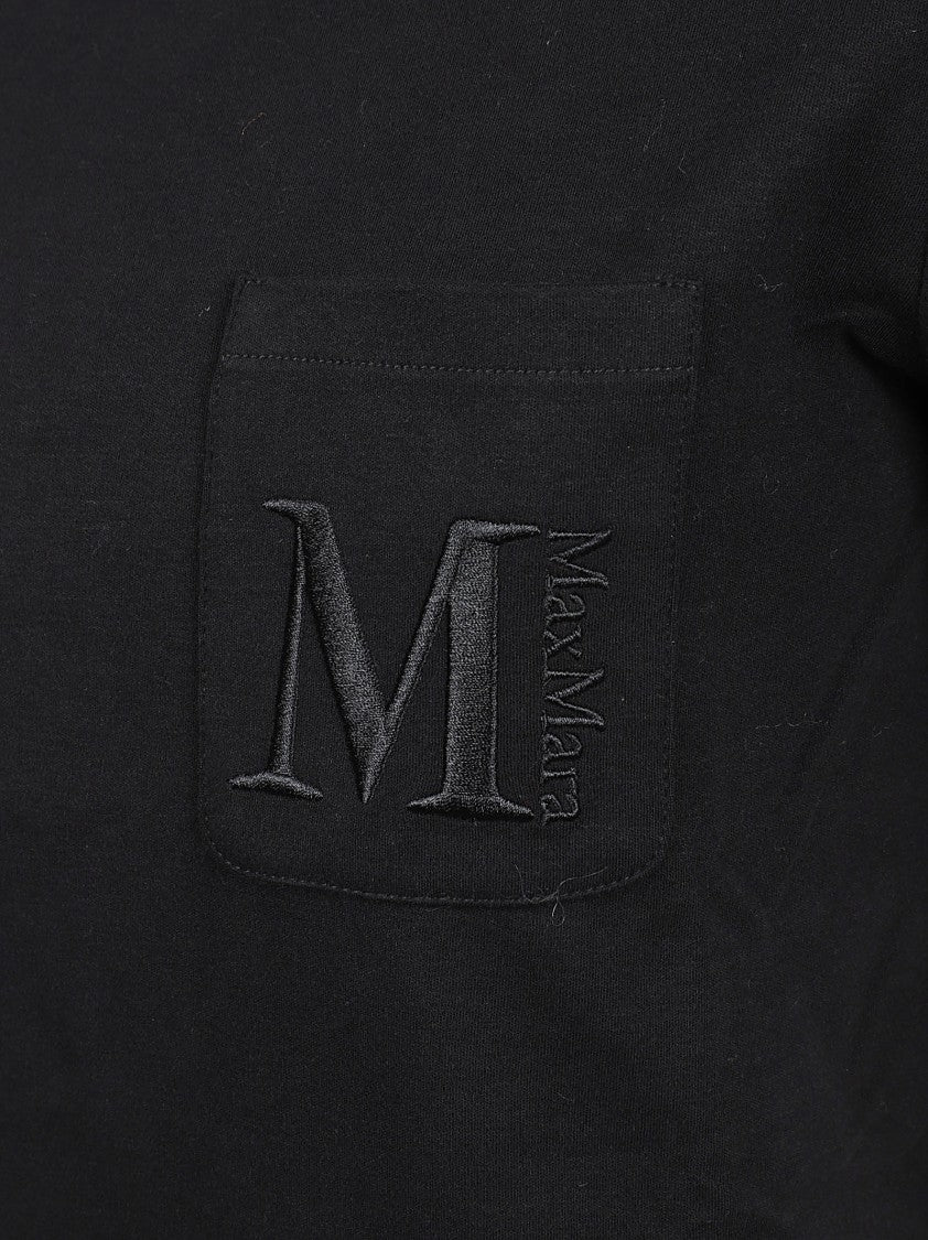 Max Mara Short-Sleeved Minimalist T-Shirt With Chest Pocket