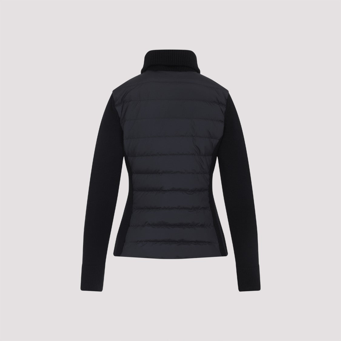 Moncler Black Virgin Wool Cardigan