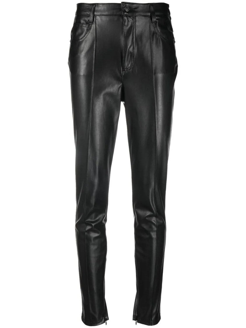 Ermanno Scervino Fitted Black Trousers With Five-Pocket Design