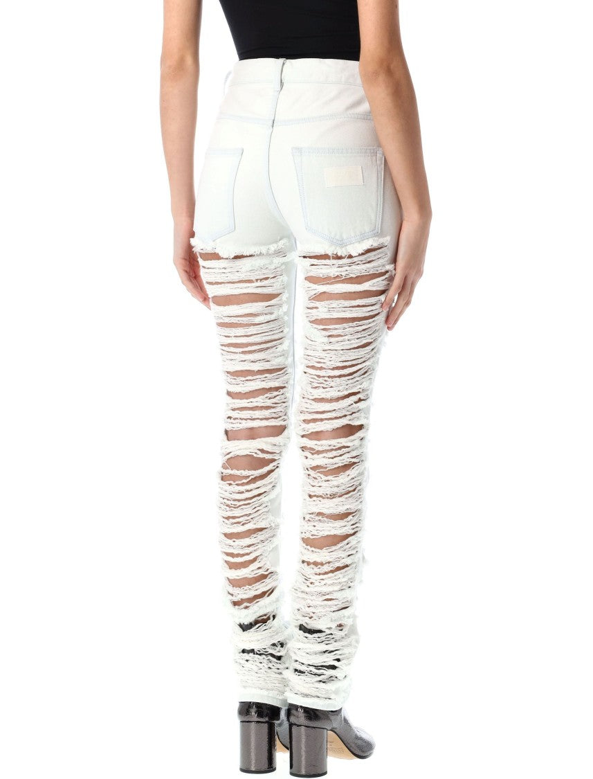 Mm6 By Maison Margiela Skinny Denim Broken