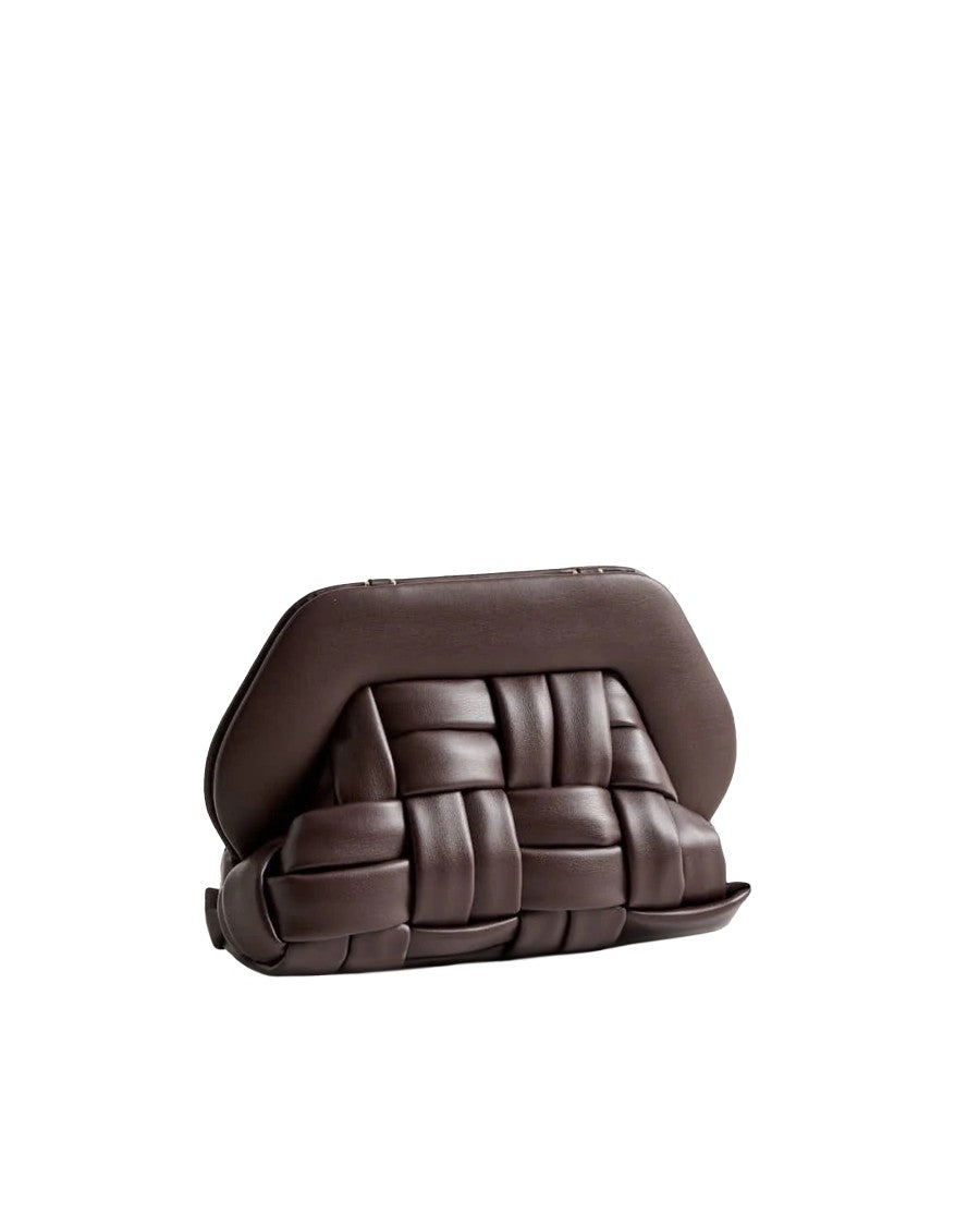 Themoirè Tia Weaved Ebony Handbag