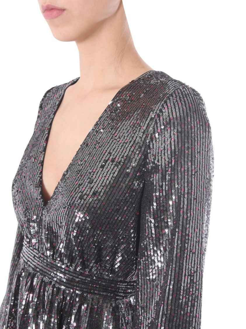 N°21 V-Neck Midi Dress