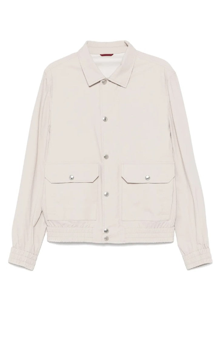 Brunello Cucinelli Classic Collar Jacket With Front Button Closure