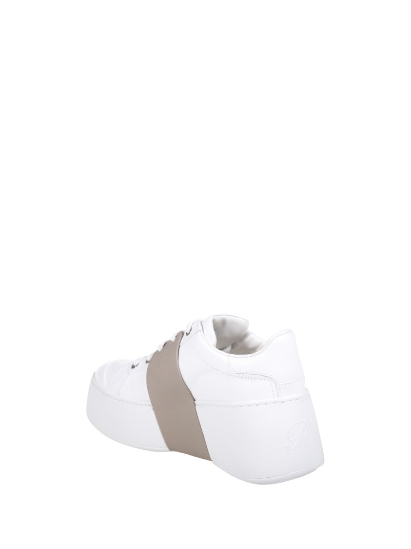 Roger Vivier Viv Skate High Strass Sneaker