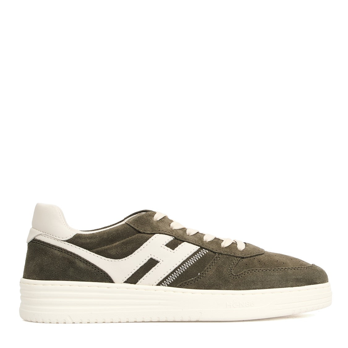 Hogan Green Cam Basket Sneakers
