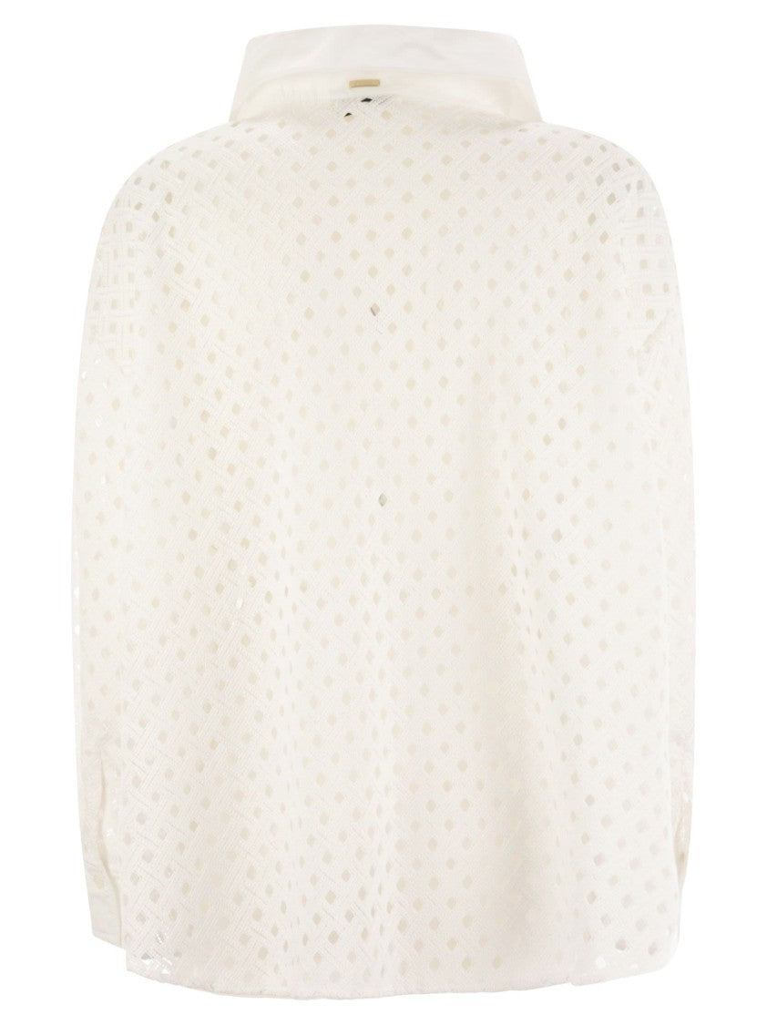 Herno Crochet-Effect Shirt-Cut Jacket