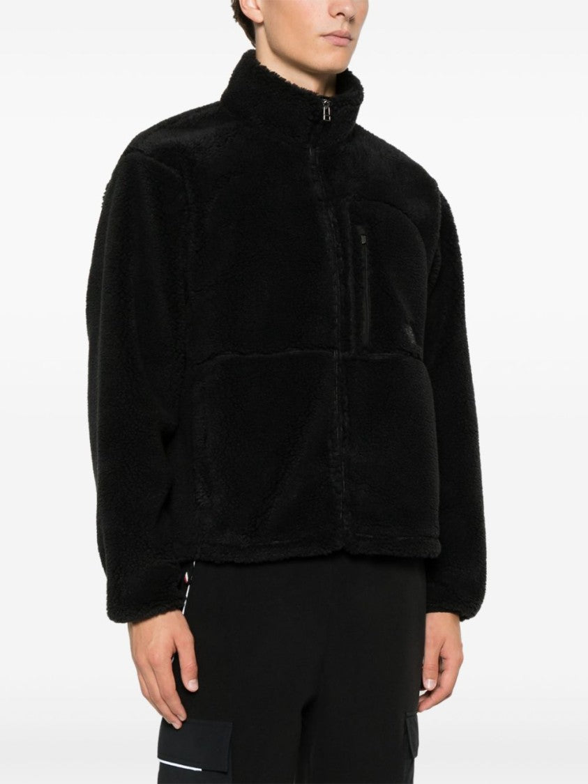 The North Face Plush High-Collar Black Fleece Jacket