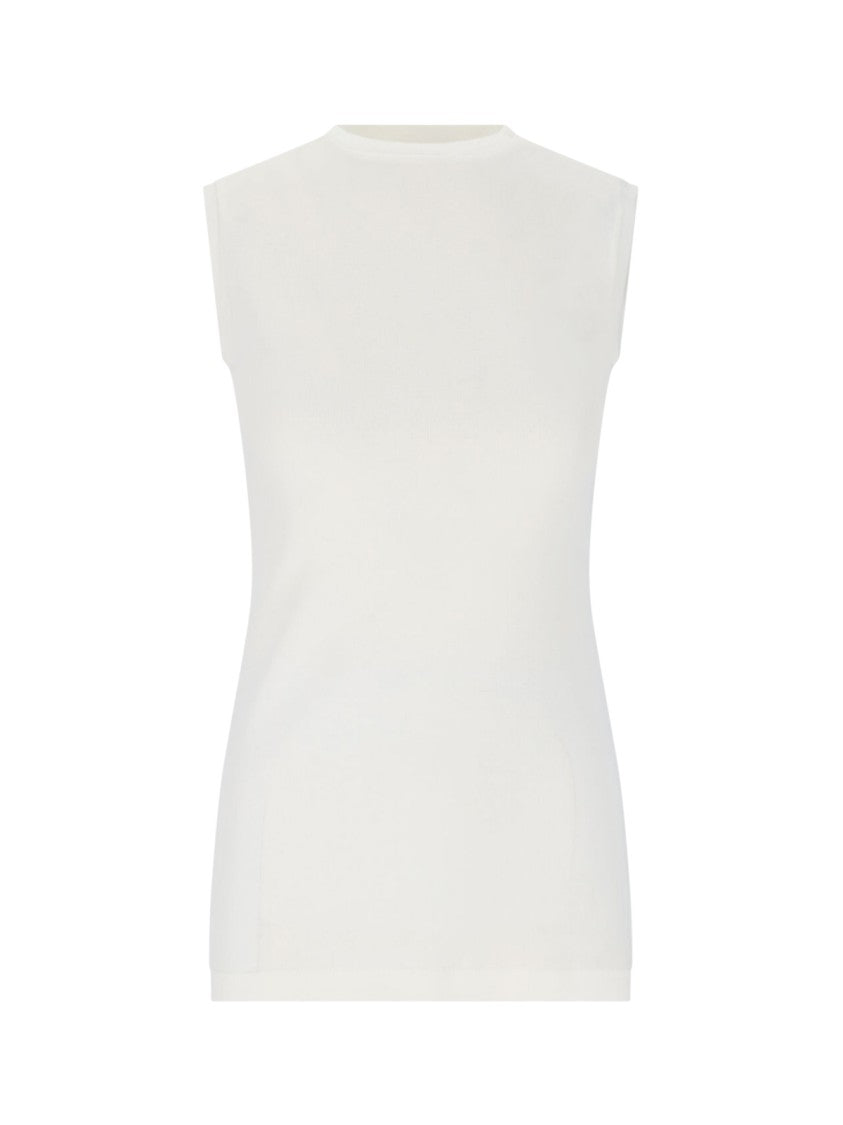 Jil Sander Tank Top Set Of 3 – White, Cream & Green
