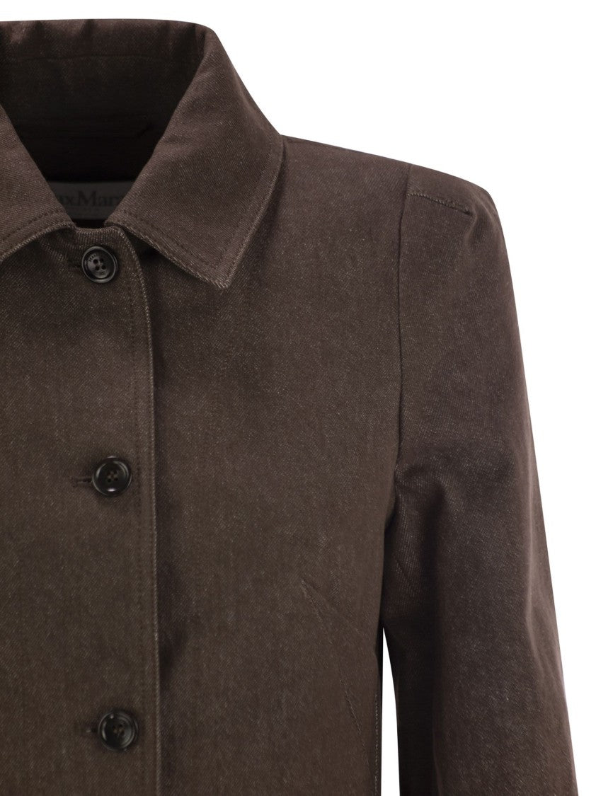 Max Mara Carpa - Denim-Effect Crop Jacket
