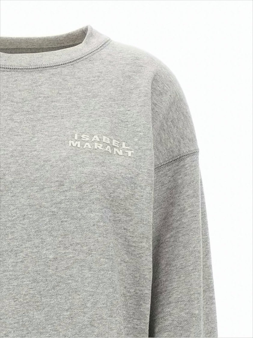 Isabel Marant Cropped Long-Sleeve Sweatshirt With Ribbed Cuffs