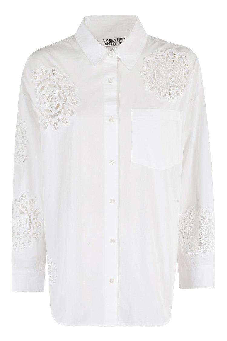 Essentiel Antwerp Identical Lace Applique Shirt