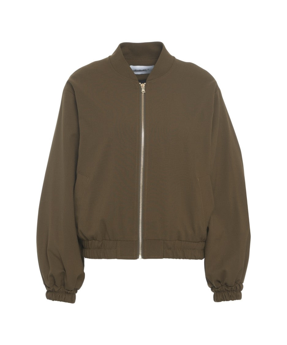 Kaos Boxy Bomber Jacket With Zip Closure