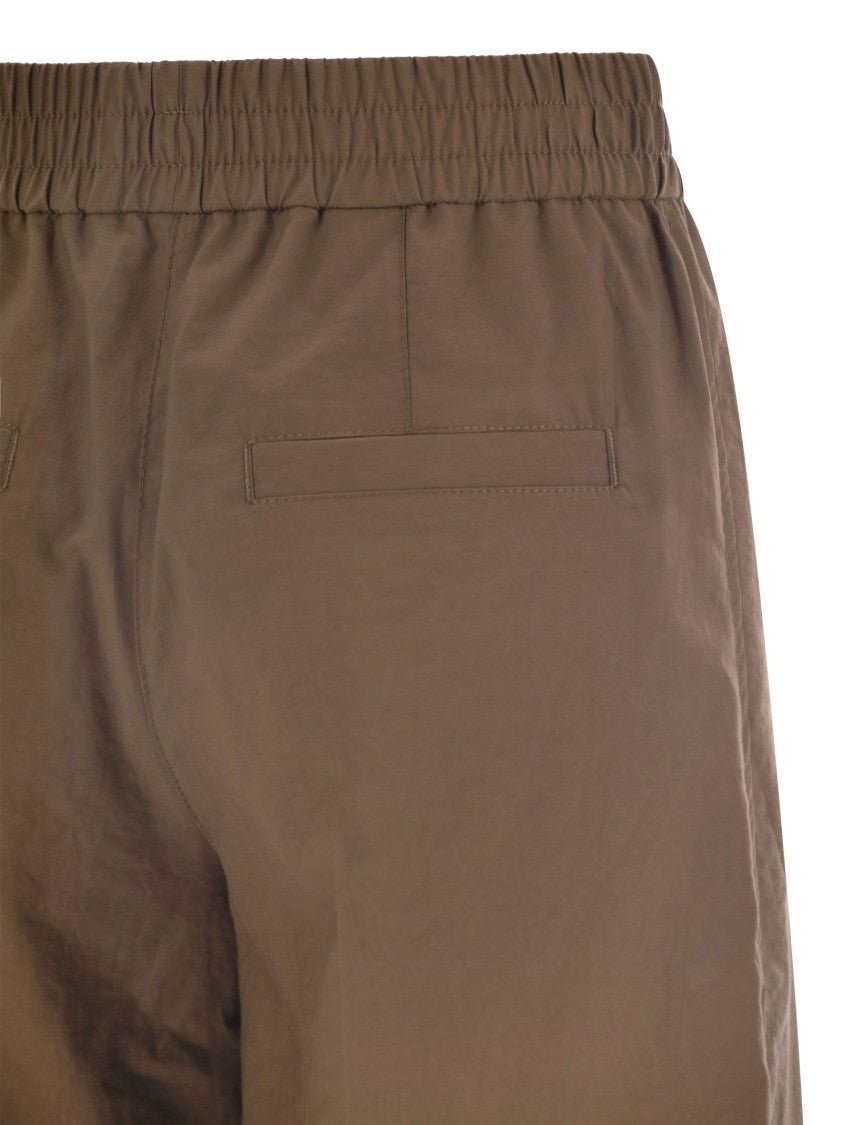 Brunello Cucinelli Loose Fit Cotton Trousers