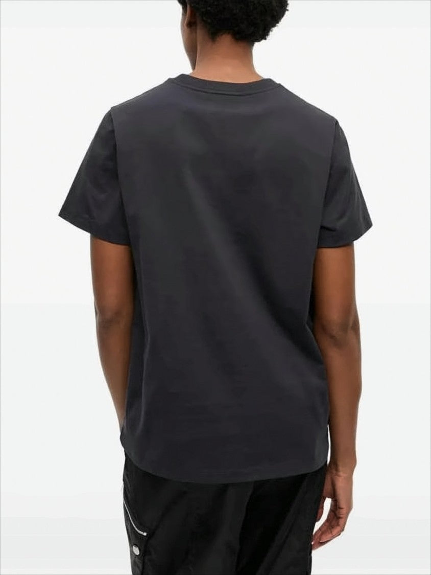 Ganni Relaxed Fit Black Graphic Print T-Shirt