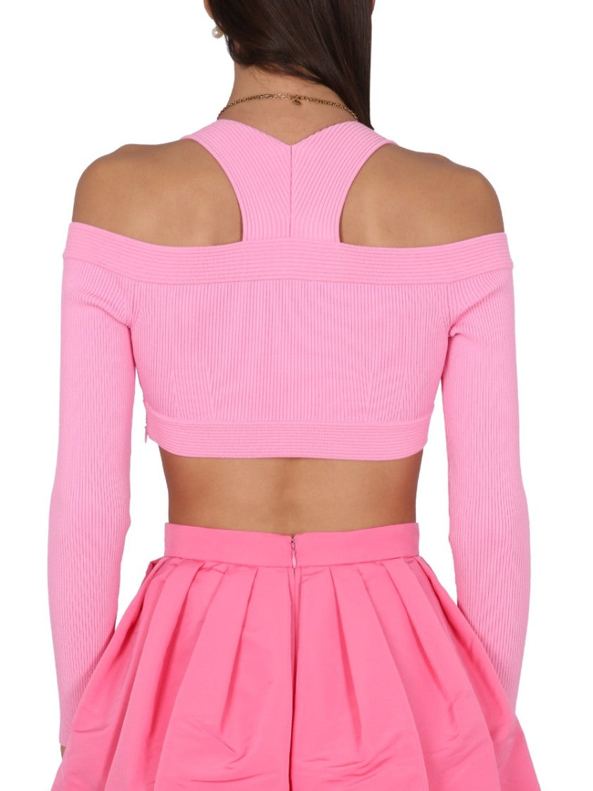 Alexander Mcqueen Cropped Shirt