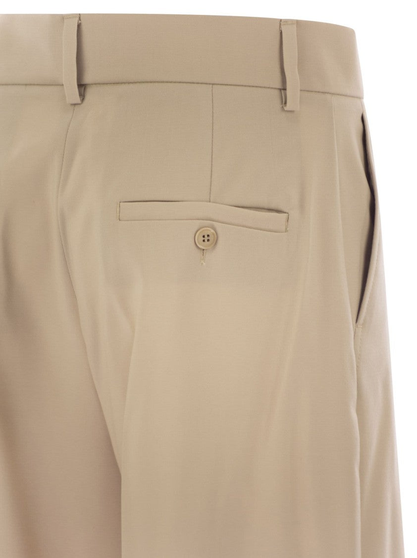 Max Mara Visivo - Wool Palazzo Trousers