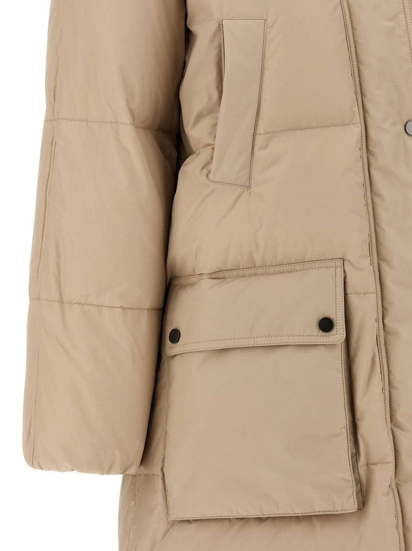 Brunello Cucinelli Shiny Zipper Pull' Down Jacket