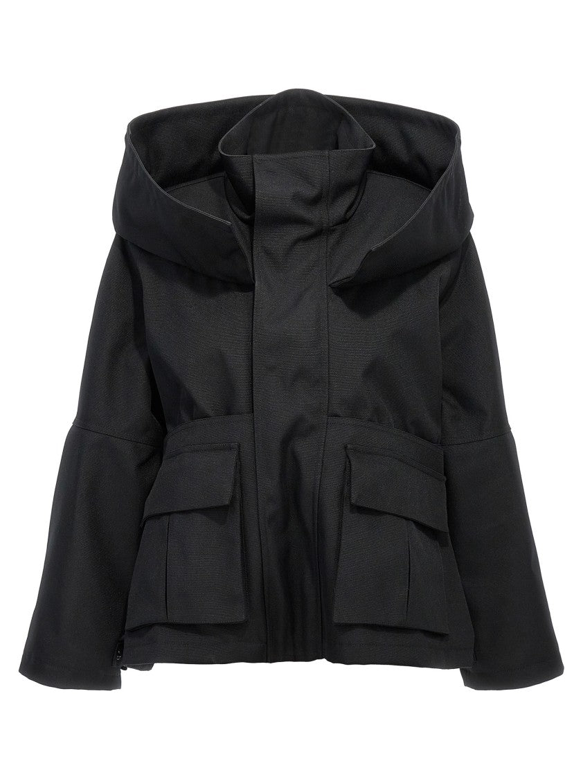 Balenciaga Canvas Oversized Jacket With Quilted Lining