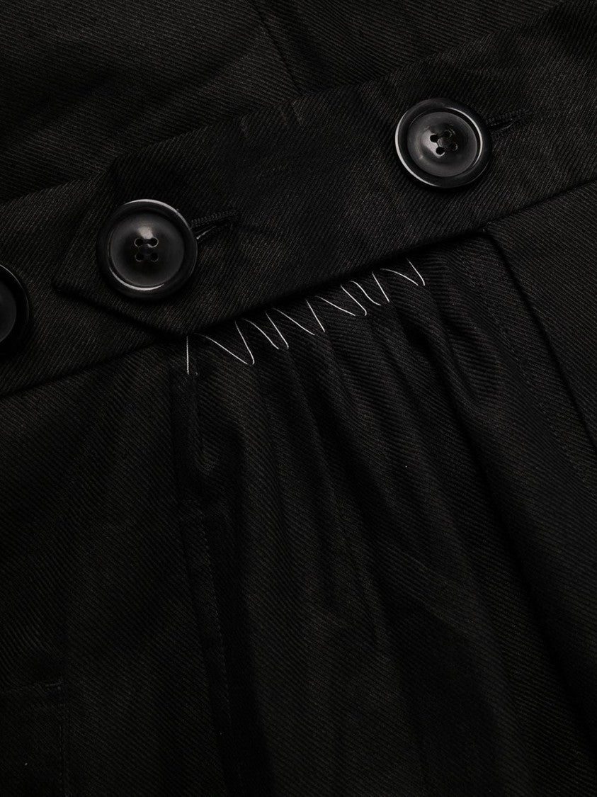 Maison Margiela Wide-Leg Trousers With High Waist And Button Details