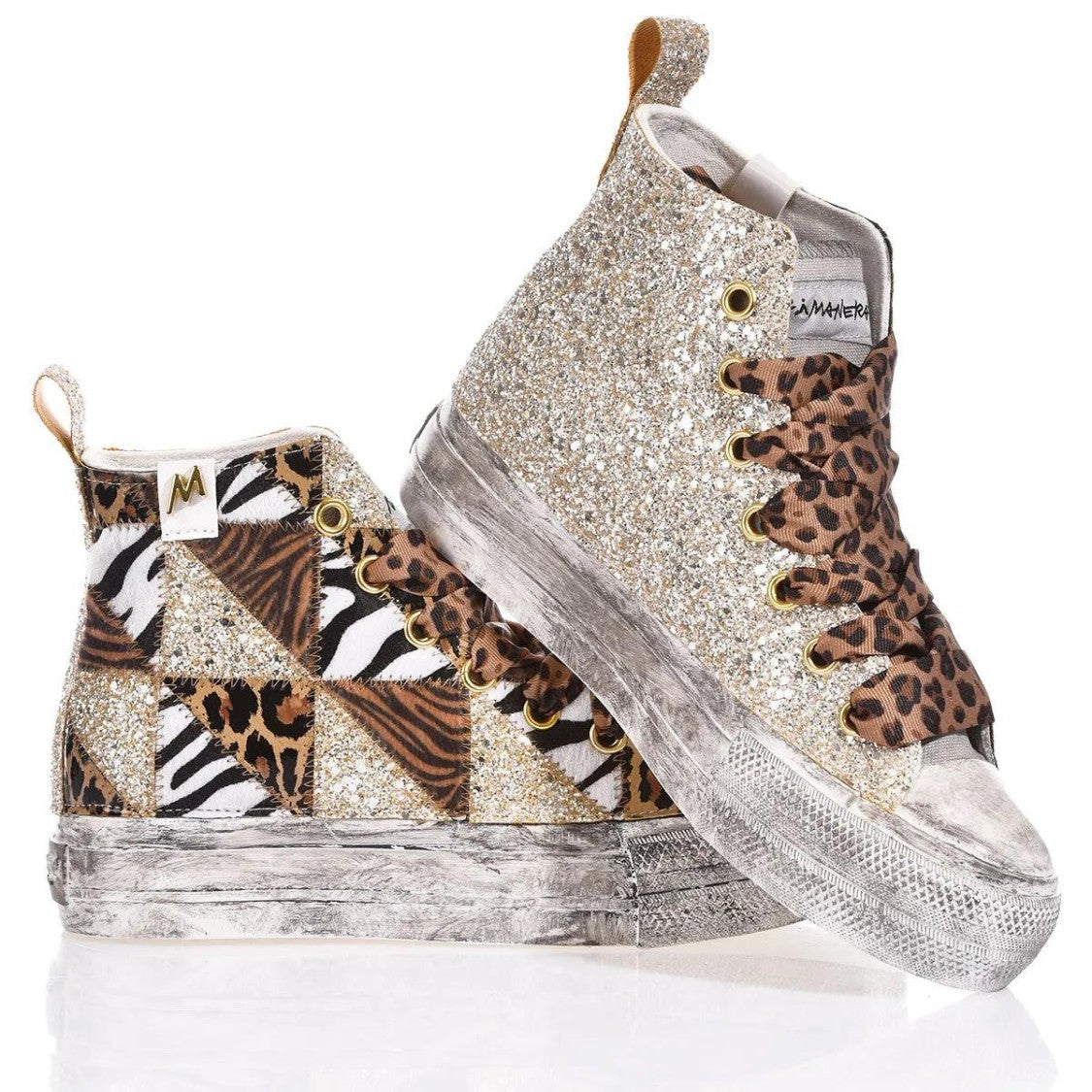 Mimanera Airlines Platform Jungle Patch Sneakers