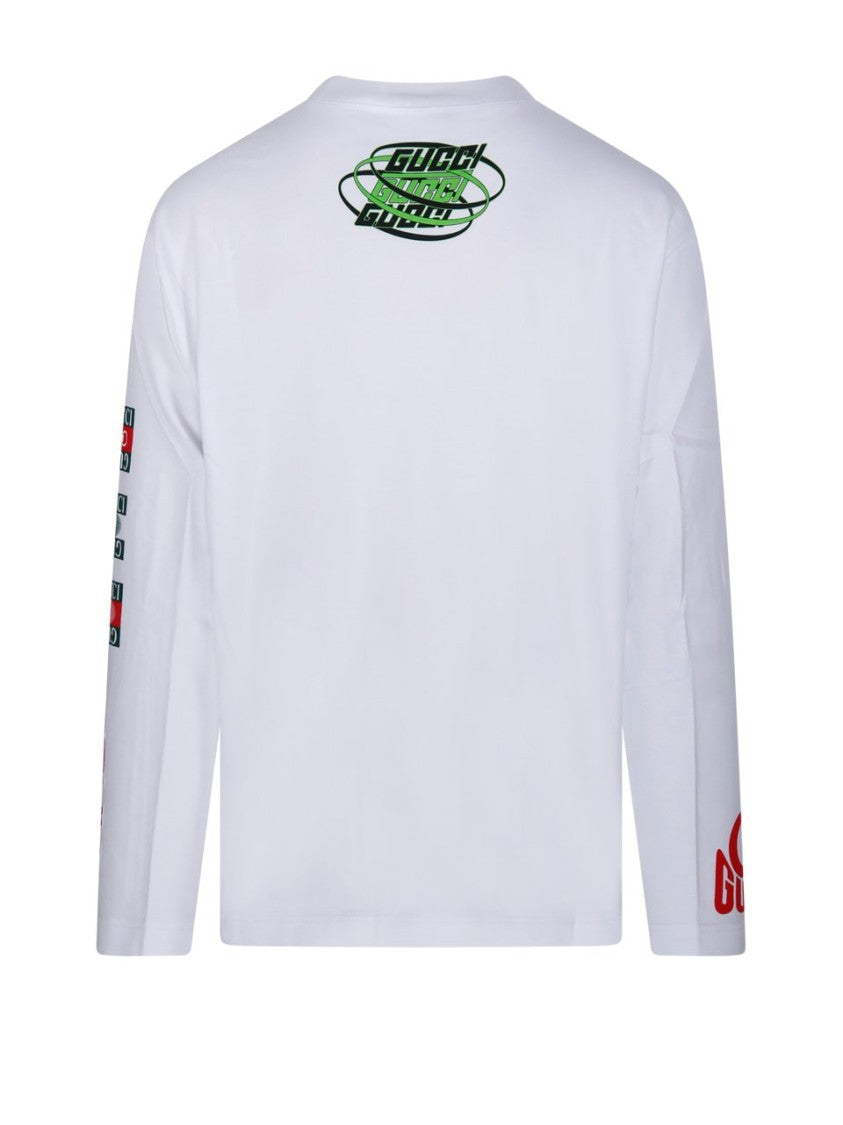 Gucci Classic White Jersey T-Shirt With Standard Fit